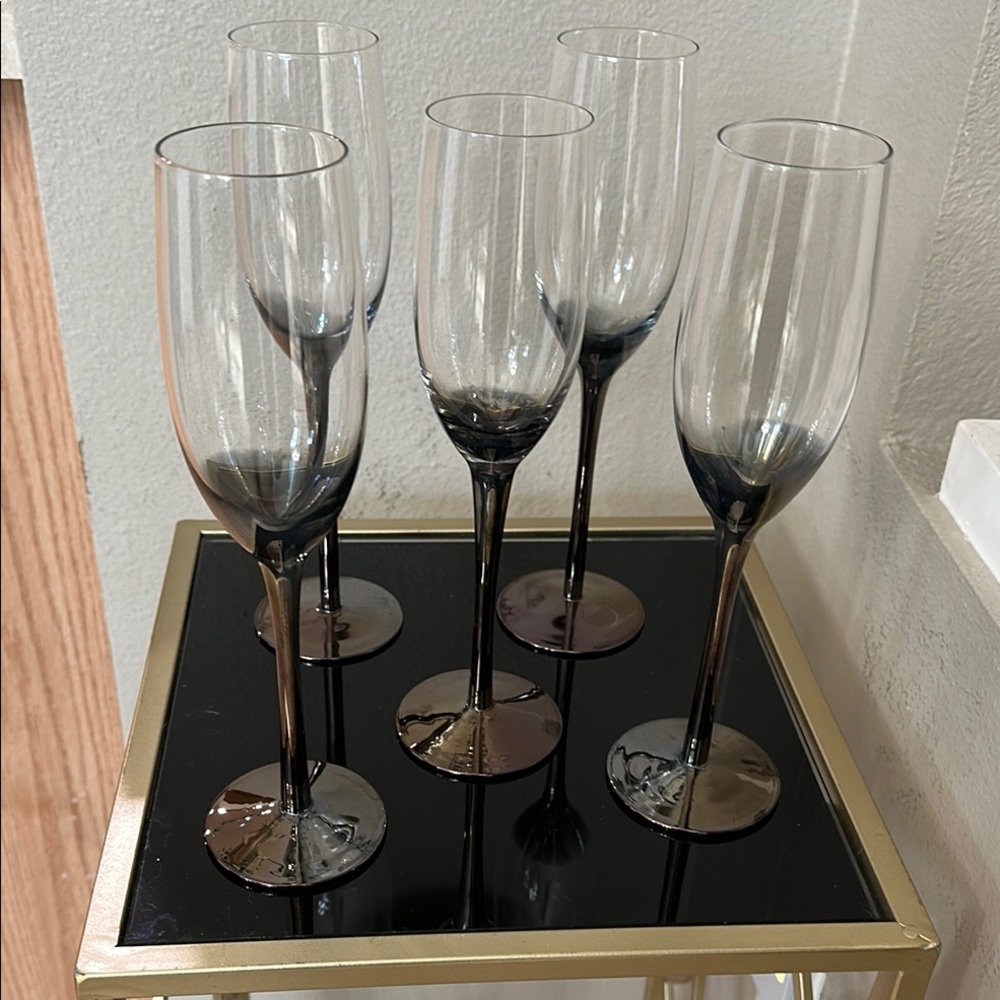 🧡 Vintage Pier 1 Imports Champagne Flutes 🧡
